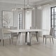 preview thumbnail 1 of 3, Carolina Chair & Table Largo Dining Table with Concrete Spray Top in Grey, 75x39.5x30 inches Grey