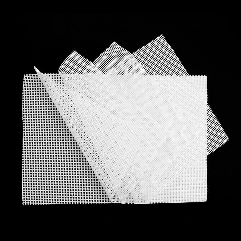 9 Pcs 11.2 x 7.9" Silicone Dehydrator Sheets Fruit Dryer Mesh Mat, White