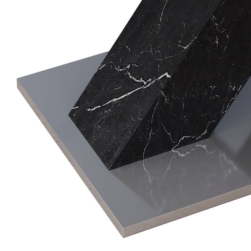 Retractable dining table with MDF Top