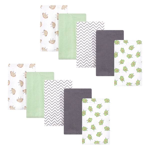 slide 1 of 1, Hudson Baby Infant Unisex Cotton Flannel Burp Cloths, Avocado Taco, One Size - Avocado Taco - One Size