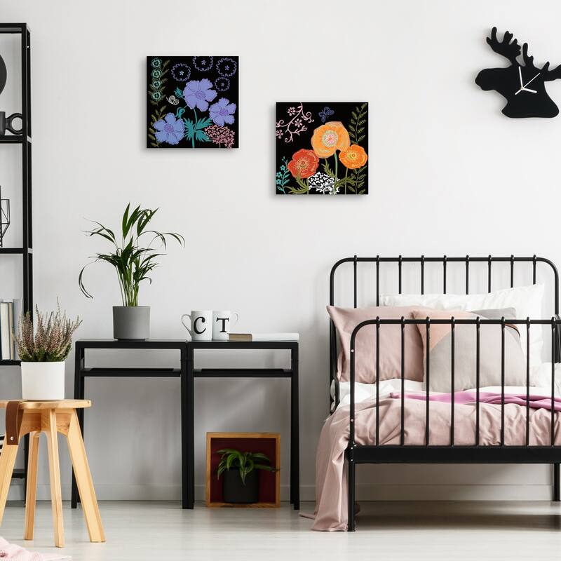 Flowers 3 & flowers 5 by Maret Hensick Canvas Art Prints