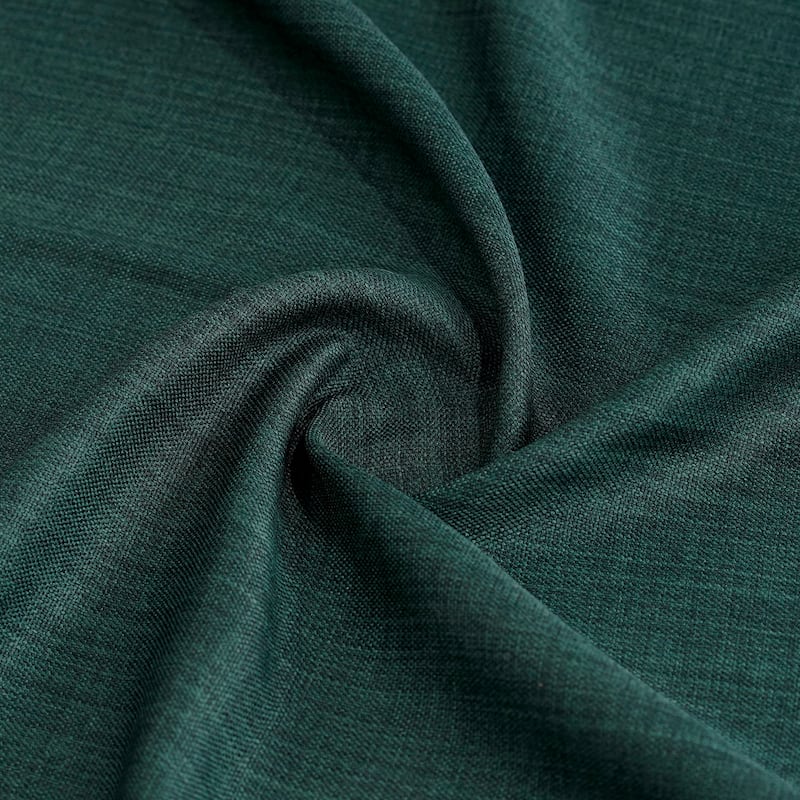 Exclusive Fabrics Grommet Textured Faux Linen Room Darkening Curtains for Bedroom & Living Room Curtains (1 Panel)