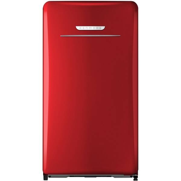 Shop Kenmore 4 4 Cu Ft Retro 1 Door Compact Refrigerator Red Overstock 31946703