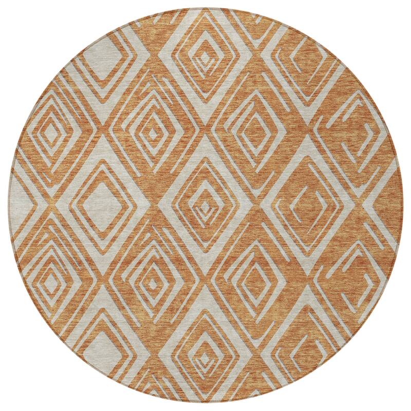 HomeRoots Geometric Transitional Rectangle Outdoor Rug