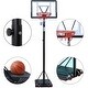 preview thumbnail 2 of 5, Outdoor Portable Adjustable Basketball Hoop Stand with Backboard, Wheels - 5.2 FT to 6.8FT