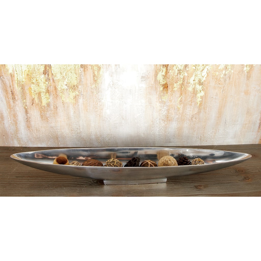 Silver Aluminum Metal Living Room Decor Tray
