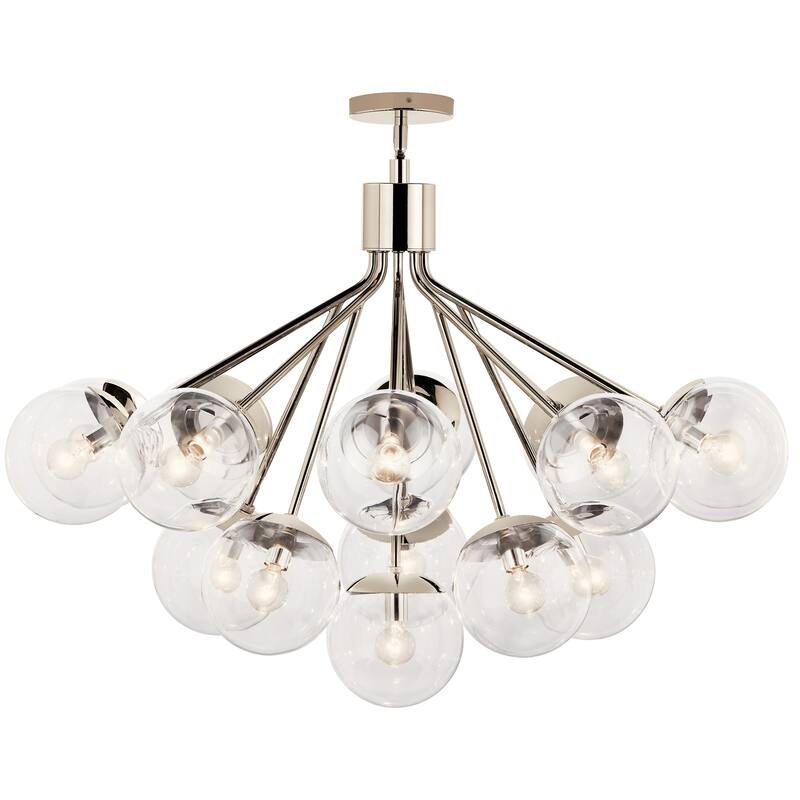 Kichler 52702CLR Silvarious 16 Light 38" Wide Chandelier with Clear