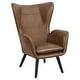 preview thumbnail 69 of 92, Upholstered Wingback Armchair Leisure Accent Chair, Single - 40.55" H x 28.34" W x 33.1" D
