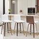 preview thumbnail 156 of 198, 26"/29" Faux Leather Swivel Bar/Counter Stools, Set of 2/3 Set of 3 - White - Counter Height