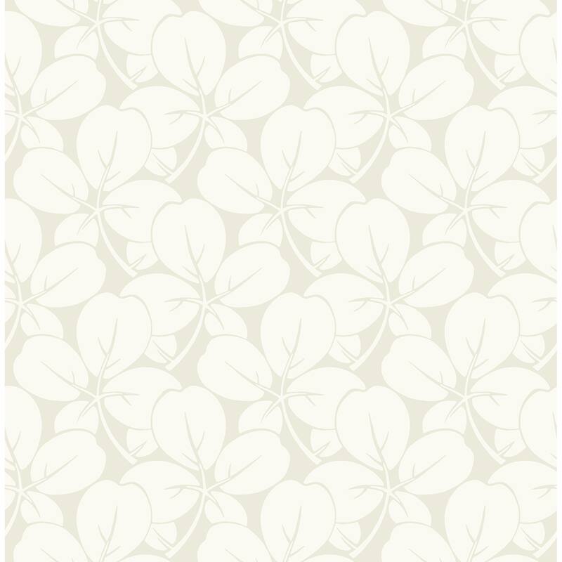 A-Street Prints Robert Off White Clover Wallpaper