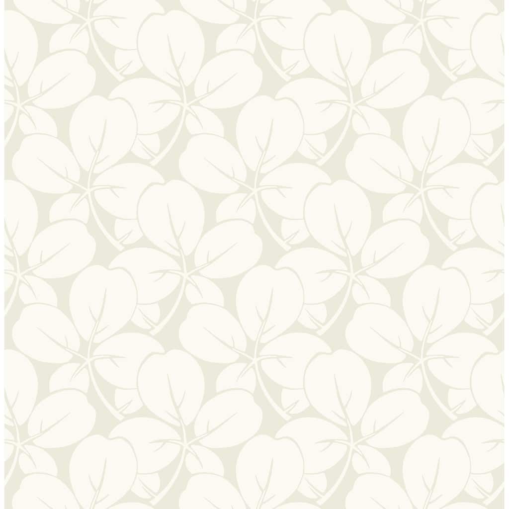 A-Street Prints Robert Off White Clover Wallpaper