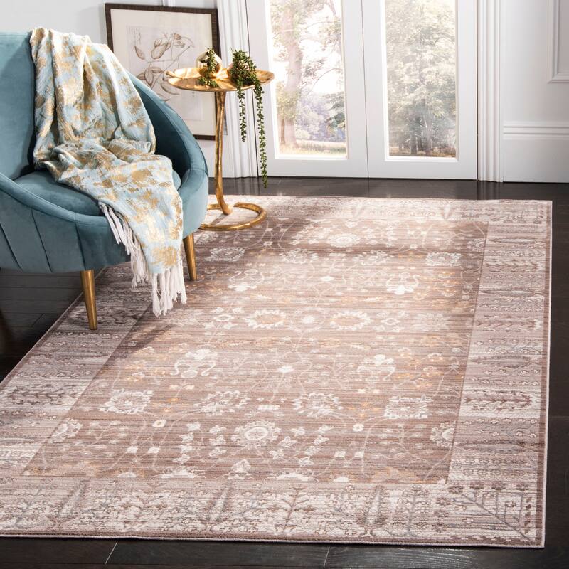 SAFAVIEH Valencia Humpy Oriental Distressed Rug - 3' x 5' - Brown/Beige