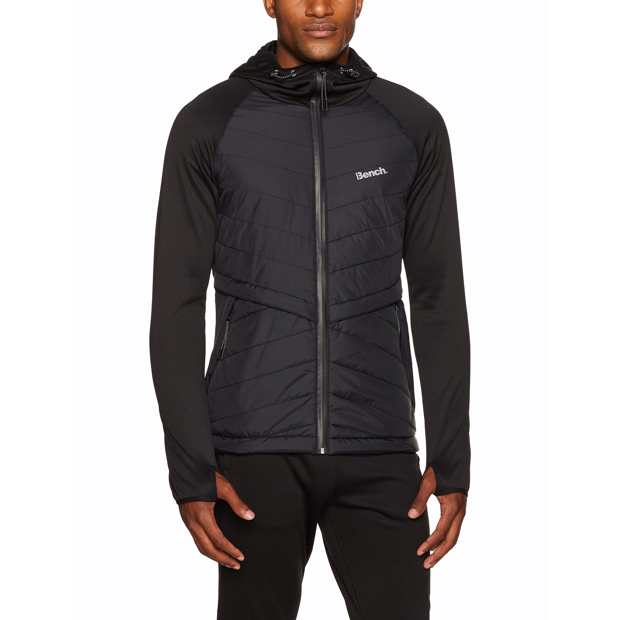 Shop Bench Mens Solid Black Size Large L Insulator Full Zip Puffer On Sale Free Shipping Today Overstock 29406719