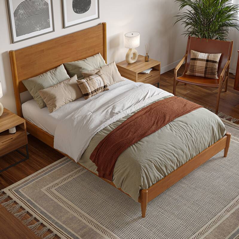 Pasadena Solid Wood Low Profile Platform Bed