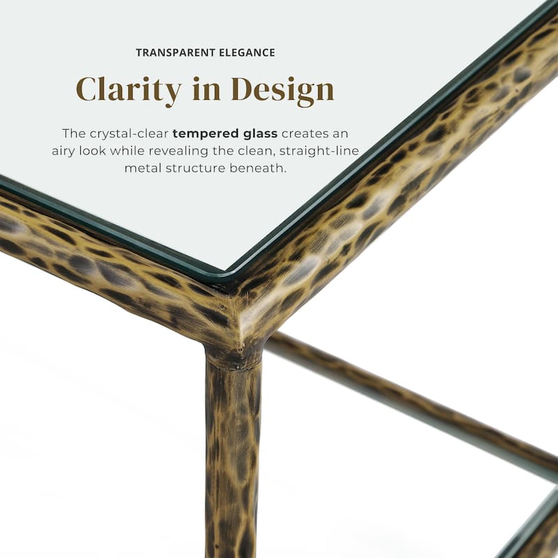 247 Shop At Home Lalia Modern 3-Piece Upholstered Hammered Metal Panel Bedroom Set with 2 Nightstands