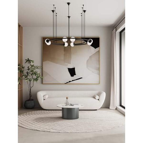 slide 2 of 8, Manhattan Comfort Alondra Modern Coffee Table Black