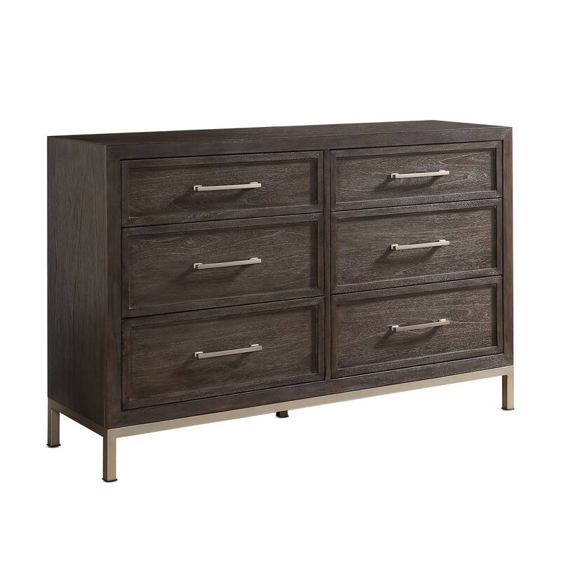 Steve Silver Bremond Walnut 6-drawer Dresser
