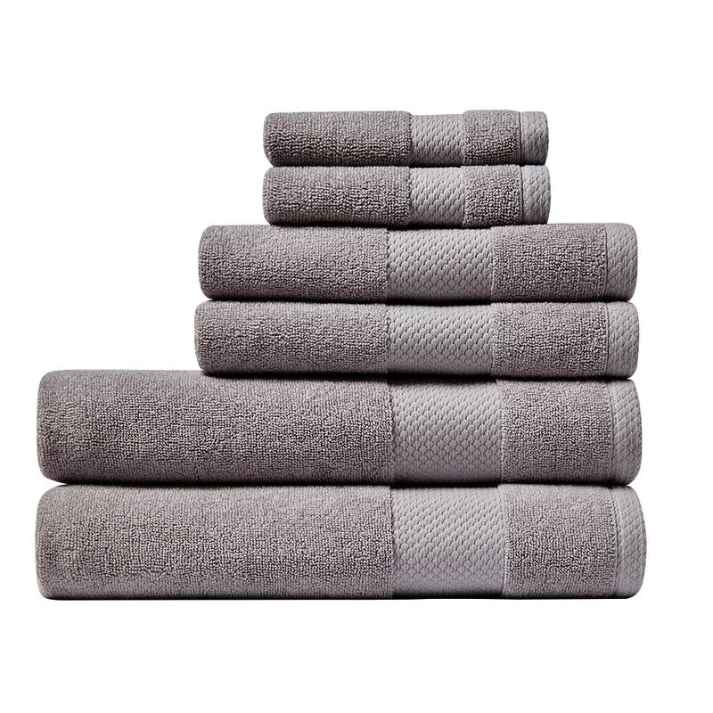Lacoste Heritage Supima 100% Cotton 6 Piece Towel Set