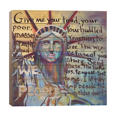 Home Print On Wood by David Hinds - Multi-Color