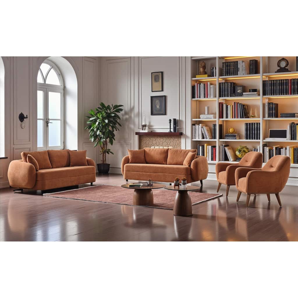 Monoform 4 Pieces Living Room Sets 2 Sofa 2 Chair 4 Pieces Living Room Sets 2 Sofa 2 Chair