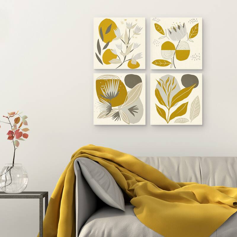 Seedlings 1-4 by Bria Nicole Canvas Art Prints