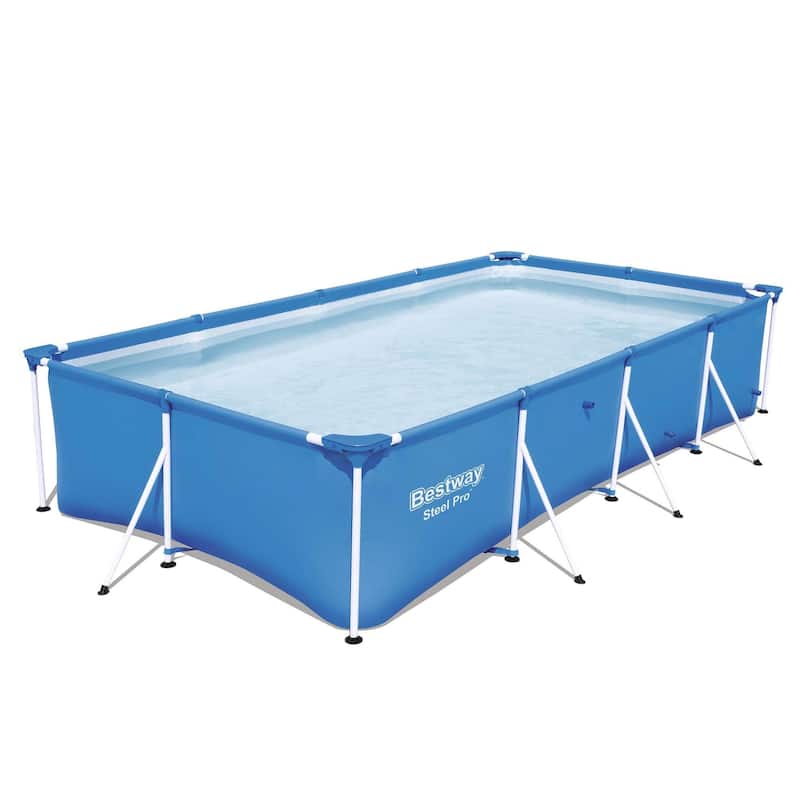 Bestway 13 Foot x 7 Foot x 32 Inch Steel Pro Above Ground Pool and Filter Pump - 86.2