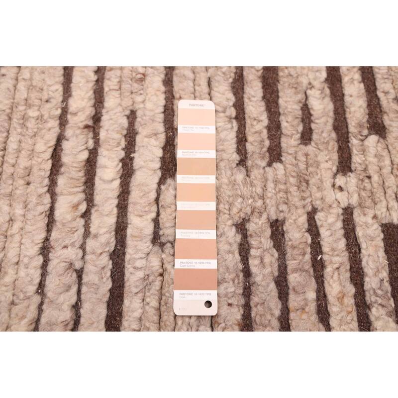 ECARPETGALLERY Hand-knotted Tangier Tan Wool Rug - 5'6 x 7'11