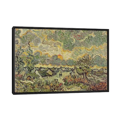 iCanvas "Autumn landscape, 1890 " by Vincent van Gogh Framed Canvas Print