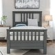 preview thumbnail 1 of 14, Twin Wood Platform Kids Bed with 42" Headboard & 26.3" Footboard, 10-Strong Slats, No Box Spring Needed, Easy Assembly, Grey Grey