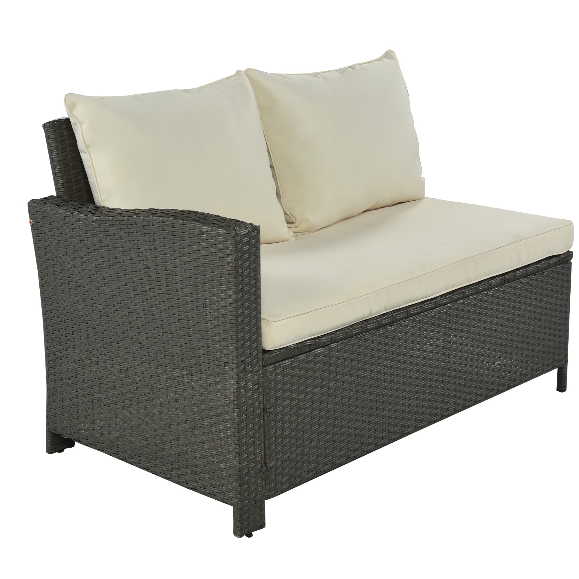 Rattaner Patio Wicker Furniture Set 6 Pieces Outdoor Conversation