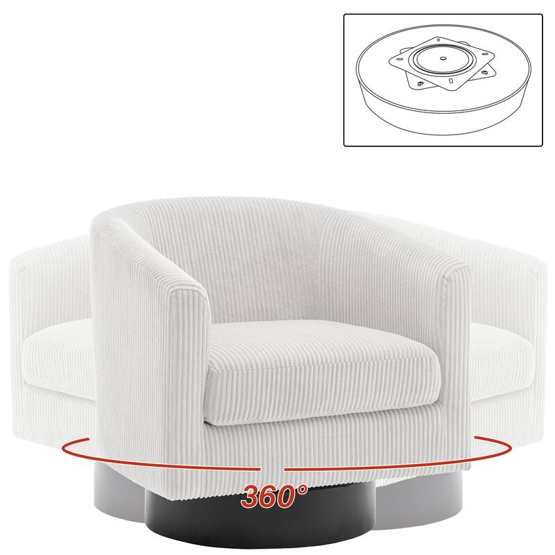 Modern 360° Swivel Barrel Accent Chairs by DREAMSIDEA
