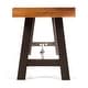 preview thumbnail 5 of 6, Catriona Acacia Wood Outdoor Dining Benches by Christopher Knight Home