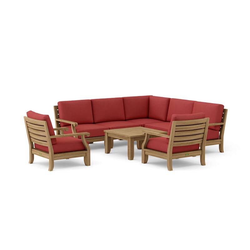 Riviera Luxe 8-Pieces Modular Set - Cast Pomegranate