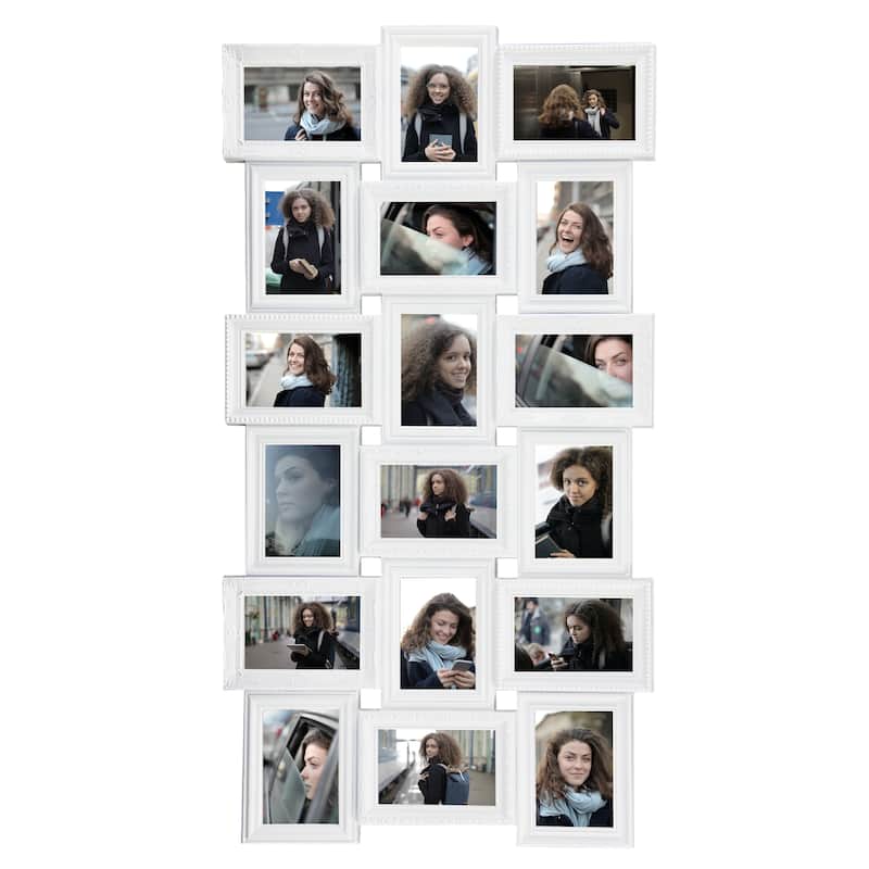 HELLO LAURA 18 Opening 4x6 Large Collage Picture Frame for Wall Decor