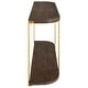 preview thumbnail 6 of 5, 2-Tier Wooden Console Table - 54" - Brown and Gold