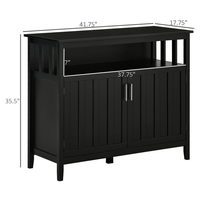 Sideboard Buffet, Kitchen Cabinet with 2 Doors and Adjustable Shelves