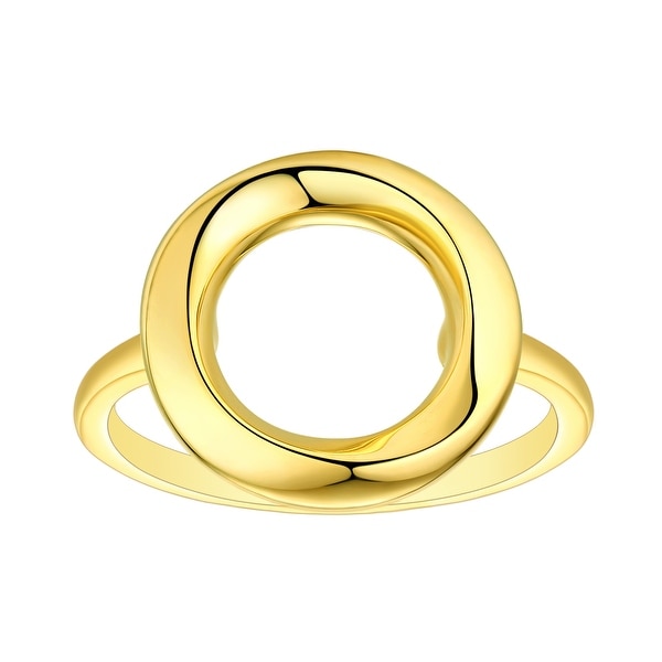 Vedantti 18k Gold Open-Circle Solid Everyday Wear Ring. Opens flyout.