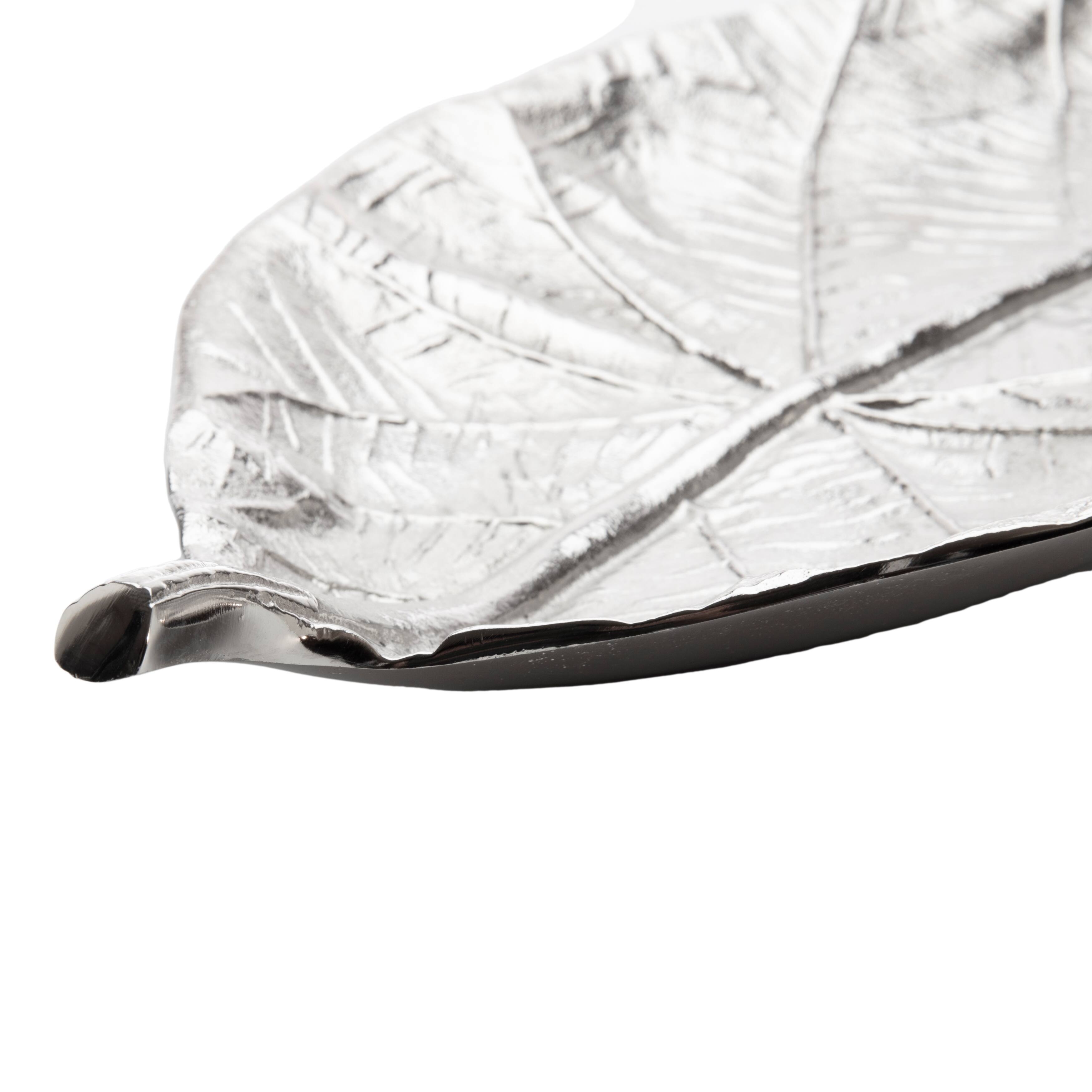 Nickel Leaf Tray 2.5x8.75x2 Bed Bath & Beyond 36183599