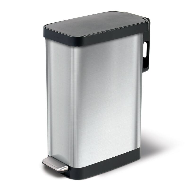 Glad Slim Stainless Steel Step Trash Can - Multi