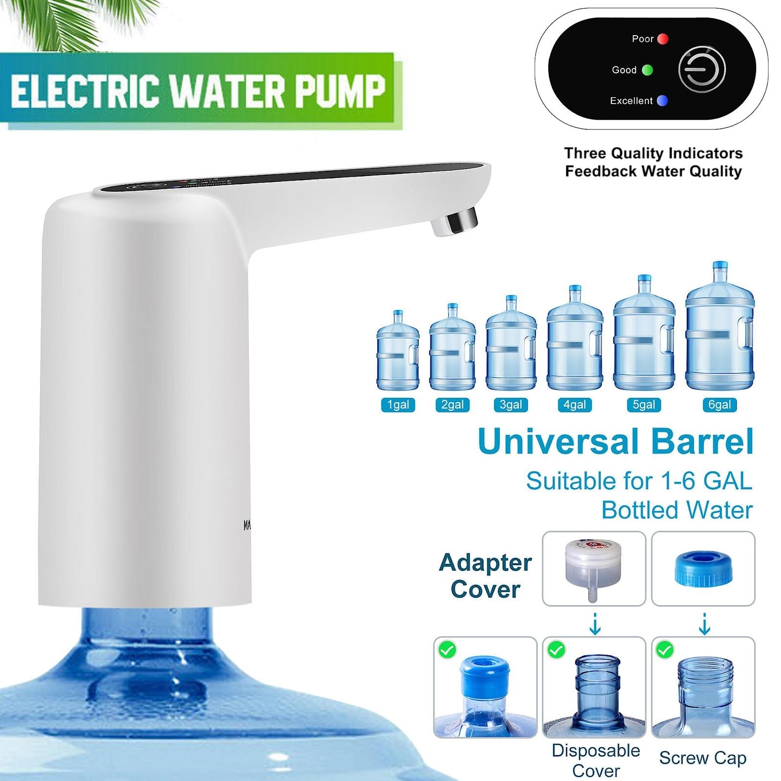 Electric Water Dispenser 6 Gallon Bottom Load Water Pump - S