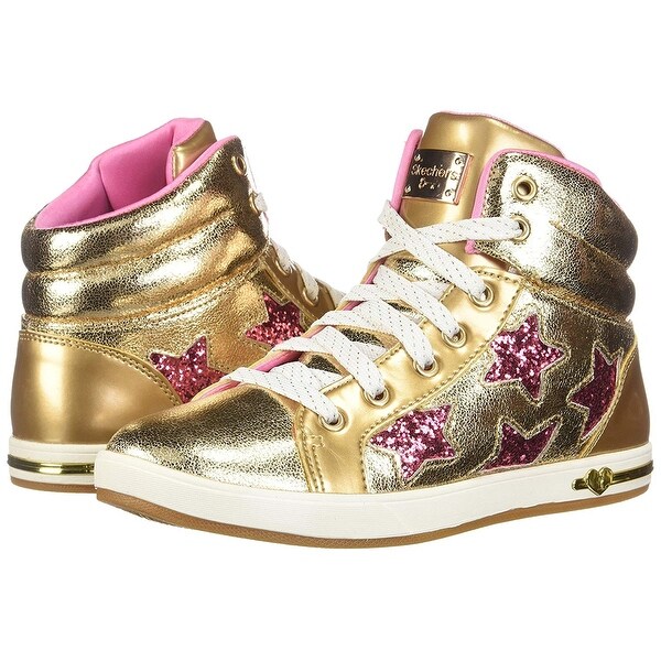 skechers boots kids gold