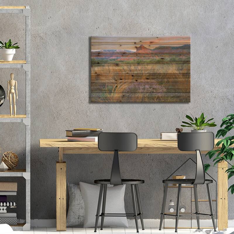 Caprock Canyons State Park, Texas - Horizontal Print On Wood by Tim Fitzharris - Multi-Color