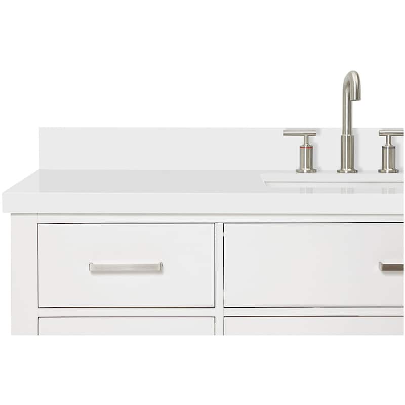 Ariel H061SWQRVO Bristol 61" Free Standing Single Rectangular Basin