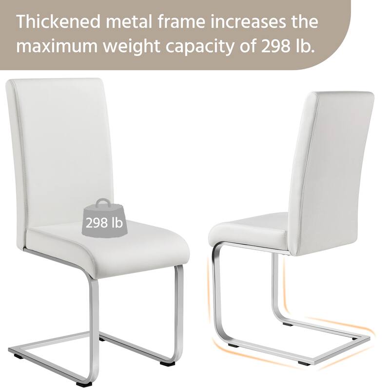 Yaheetech 2pcs Dining Chairs High Back Padded Chairs for Home