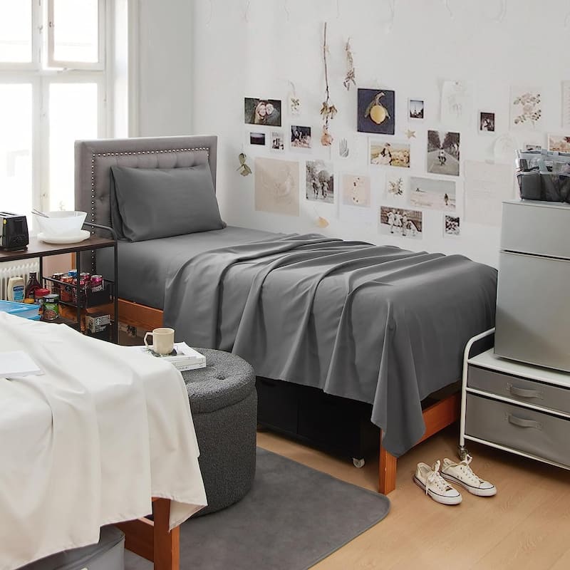 Dorm Haul® - Comfy College Sheets - Twin XL Bedding - Granite Gray