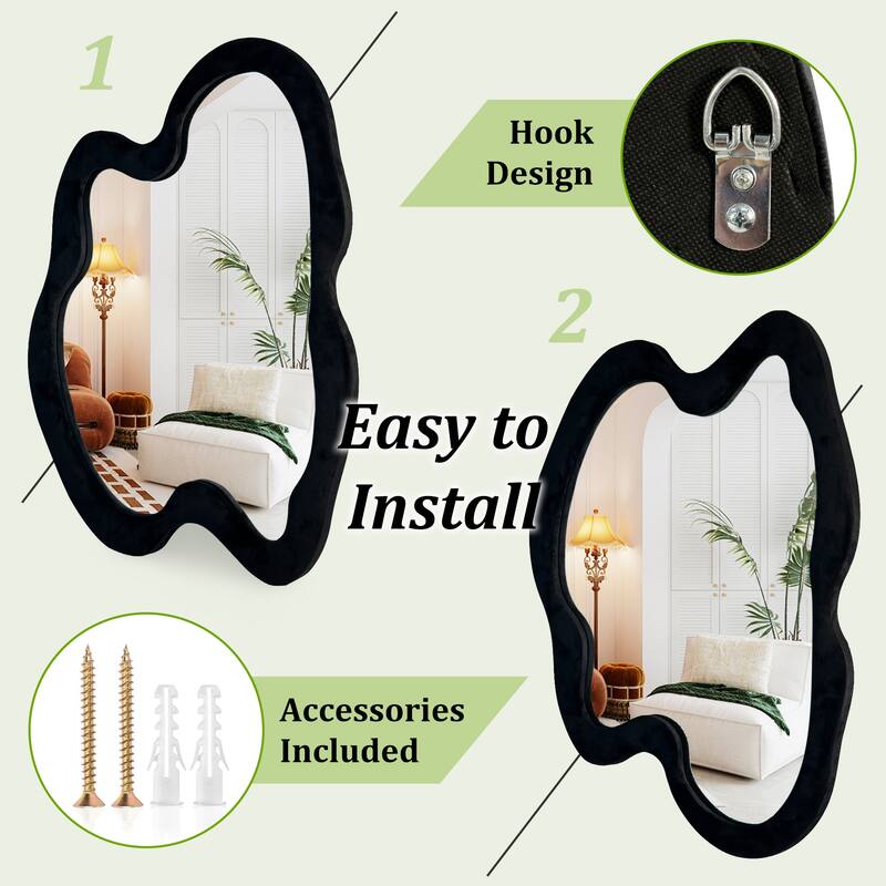 Irregular Asymmetrical Wall Mirror