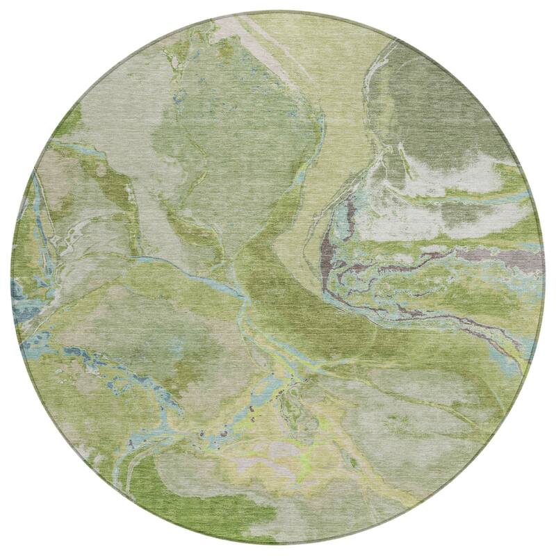 HomeRoots Abstract Transitional Rectangle Outdoor Rug