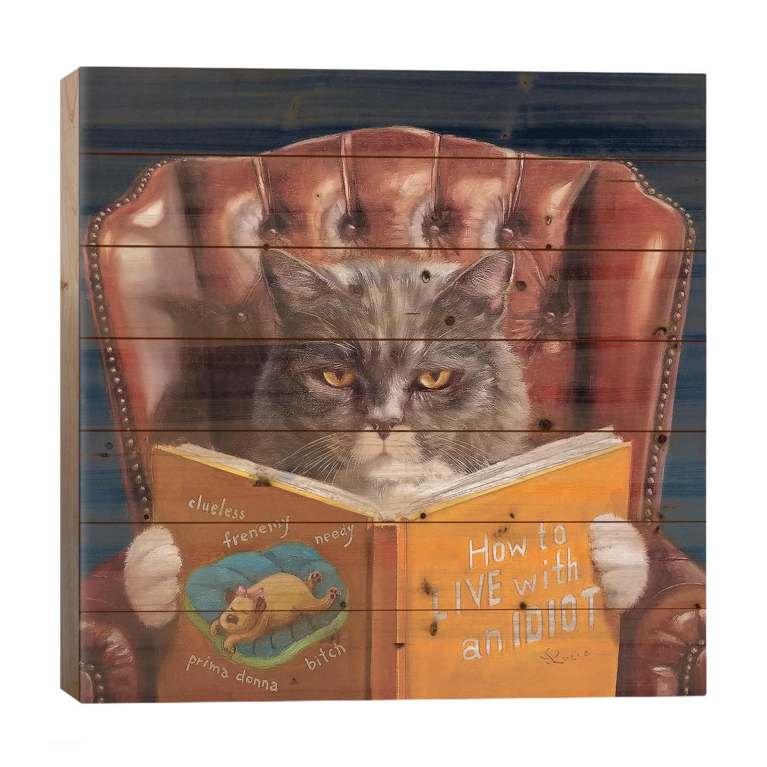 Home Improvement Print On Wood by Lucia Heffernan - Multi-Color