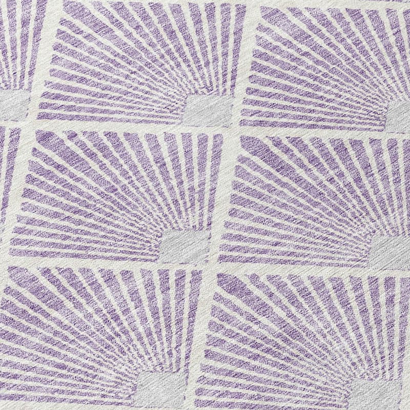 Machine Washable Indoor/ Outdoor Chantille Modern Shells Rug