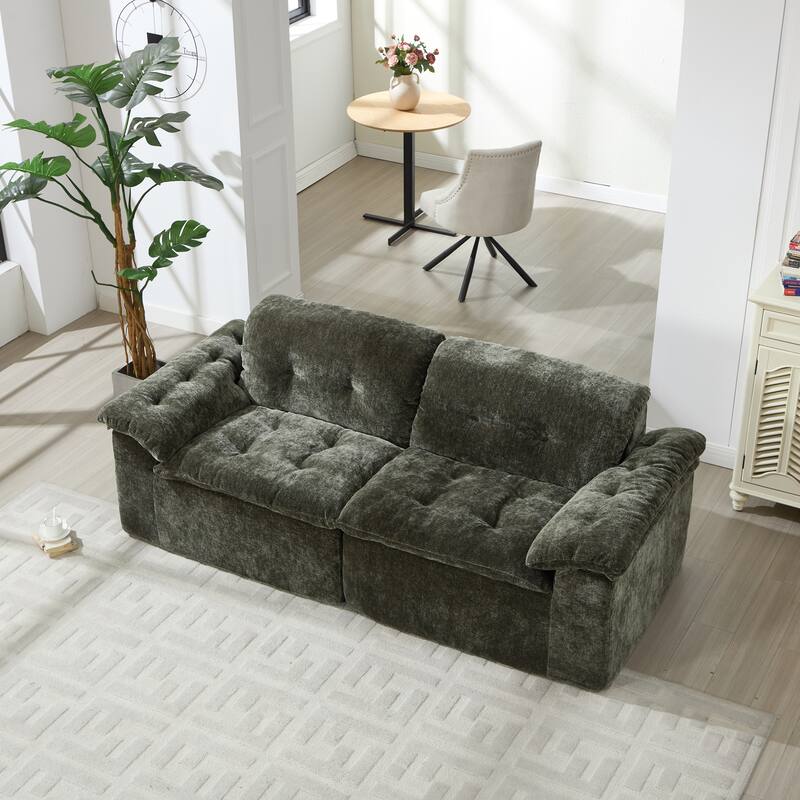 Modular Convertible Cushioned Sleeper Sofa Set